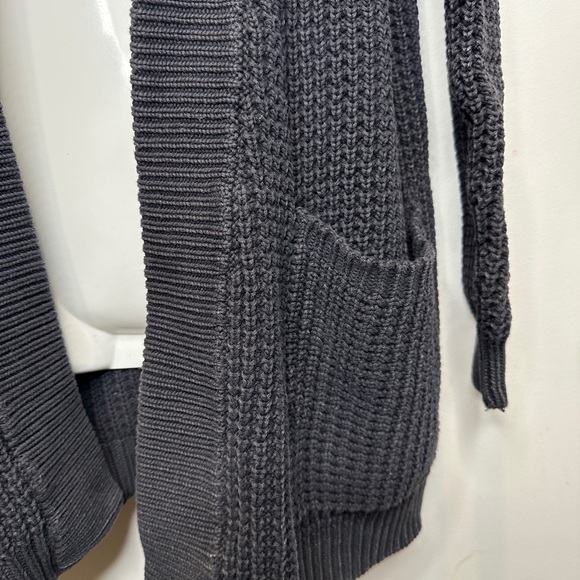 LINE the Label Chunky Knit Oversized Slouchy Cardigan Linen Cotton Blend - Picture 6 of 9